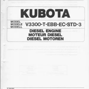 Kubota V3300-T-EBB-EC-STD-3 Diesel Engine Illustrated Parts List Manual - PDF DOWNLOAD