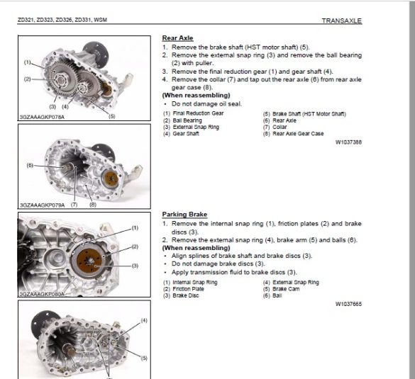 Kubota ZD321 ZD323 ZD326 ZD331 Workshop Manual - PDF DOWNLOAD ...