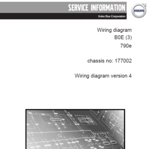 Volvo B0E(3) 790e Wiring Diagram Manual version 4 & 5 & 6 - PDF DOWNLOAD