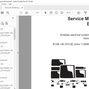 Volvo B12B Wiring Diagram Manual - PDF DOWNLOAD