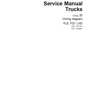 Volvo FL6 FS7 LHD Wiring Diagram Manual - PDF DOWNLOAD