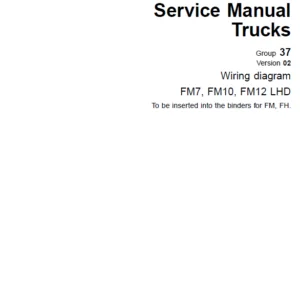 Volvo FM7 Wiring Diagram Manual - PDF DOWNLOAD