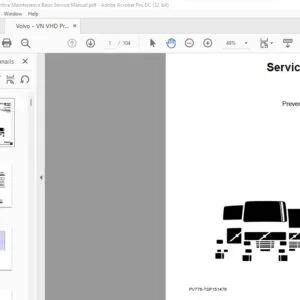 Volvo Trucks VN VHD Preventive Maintenance Basic Service Manual - PDF DOWNLOAD