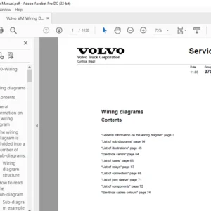 Volvo VM Wiring Diagram Manual - PDF DOWNLOAD