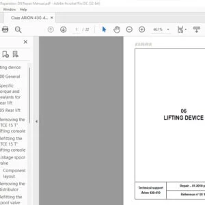 claas Arion 430-410 Repair Manual - PDF DOWNLOAD