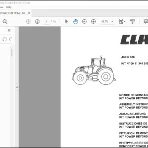 CLAAS ARES 806 KIT POWER BEYOND ASSEMBLУ INSTRUCTIONS Manual_DE_EN_FR_IT_RU_ES - PDF DOWNLOAD