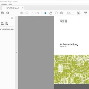 CLAAS ARION 500 ARION 600 GPS PILOT Anbauanleitung Fitting Instructions Manual_DE_EN_FR_ES_IT_RU