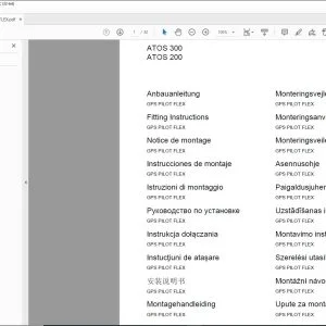 CLAAS ATOS 300 ATOS 200 GPS PILOT FLEX  Fitting Instructions Manual_DE_EN_FR_IT_ES_RU - PDF DOWNLOAD