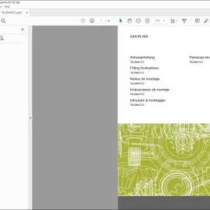 CLAAS AXION 800 TELEMATICS Fitting Instructions Manual_DE_EN_FR_IT_ES_RU - PDF DOWNLOAD