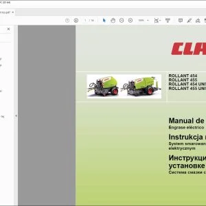 CLAAS Balers ROLLANT 454 455 454 UNIWRAP 455 UNIWRAP Engrase eléctrico Manual de montaje_DE_PO_RU - PDF DOWNLOAD
