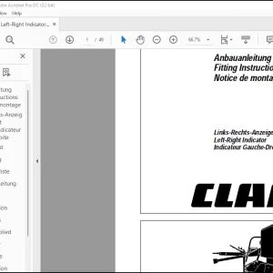 CLAAS Balers VARIANT 260/280 Left-Right Indicator Fitting instructions Manual_DE_EN_FR - PDF DOWNLOAD