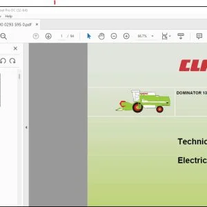CLAAS COMBIENES DOMINATOR 130 ELECTRIC SYSTEM TECHINCAL MANUAL -  PDF DOWNLOAD