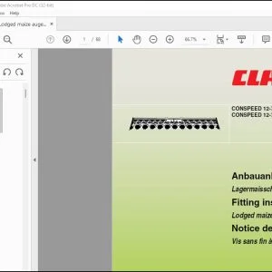CLAAS COMBINE CONSPEED 12-75 C 12-70 C Lodged maize auger Fitting Instructions Manual_DE_EN_FR - PDF DOWNLOAD