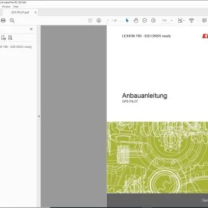 CLAAS COMBINES LEXION 780 - 620 GNSS ready GPS PILOT Anbauanleitung Fitting instructions Manual_DE_EN_FR_ES_IT_RU