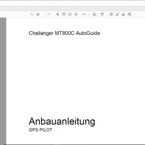 CLAAS Challanger MT800C AutoGuide GPS PILOT Anbauanleitung Fitting Instructions Manual_DE_FR_EN_ES_IT_RU - PDF DOWNLOAD
