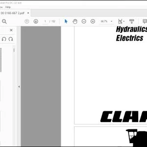 CLAAS Combine DOMINATOR 68 - 38 68 -R- 68 S - 38 S Hydraulics Electrics Manual - PDF DOWNLOAD