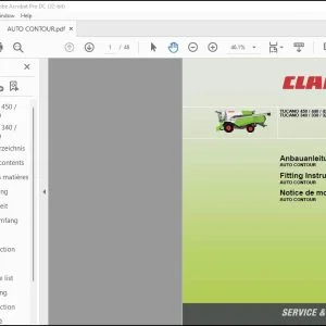 CLAAS Combine TUCANO 450 / 440 / 430 TUCANO 340 / 330 / 320 AUTO CONTOUR Fitting instructions Manual_DE_EN_FR - PDF DOWNLOAD