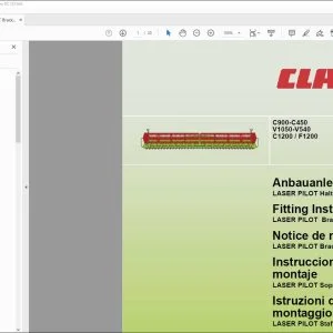 CLAAS Combines C900-C450 V1050-V540 C1200  F1200 Fitting instructions Manual_DE_EN_FR_ES_IT_RU - PDF DOWNLOAD