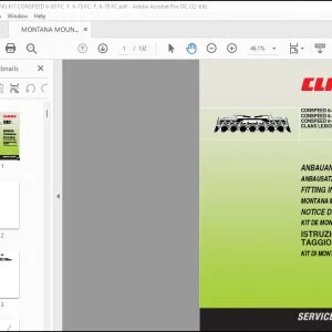 CLAAS Combines CONSPEED 6-80 FC  F 6-75 FC  F 6-70 FC CLAAS LEXION Montana Fitting Instructions Manual_DE_EN_FR_IT_ES_RU - PDF DOWNLOAD