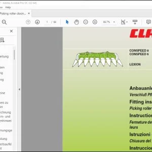 CLAAS Combines CONSPEED 8 6 LEXION Picking roller closing plate Fitting Instructions Manual_EN_FR_DE - PDF DOWNLOAD