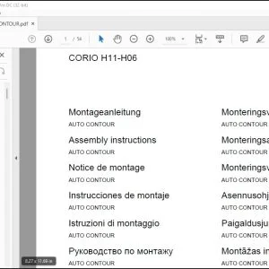 CLAAS Combines CORIO H11-H06 AUTO CONTOUR Assembly instructions Manual_DE_EN_FR_ES - PDF DOWNLOAD