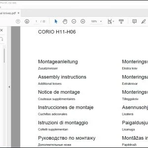 CLAAS Combines CORIO H11-H06 Additional knives Assembly instructions Manual_DE_EN_FR_RU - PDF DOWNLOAD