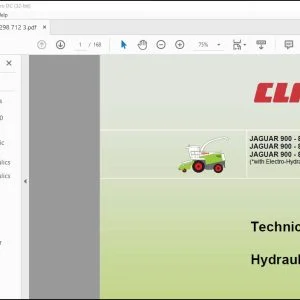 CLAAS Combines JAGUAR 900 - 830 900 - 830 PROFISTAR 900 - 830 SPEEDSTAR Hydraulic Technical Systems Manual - PDF DOWNLOAD