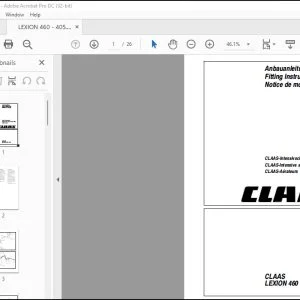 CLAAS Combines LEXION 460 – 405 CLAAS-lntensive separation system (lSS  Fitting Instructions Manual_EN_FR_DE - PDF DOWNLOAD
