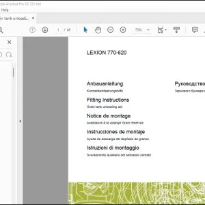 CLAAS Combines LEXION 770-620 Grain tank unloading aid Fitting Instructions Manual_DE_EN_FR_IT_ES_RU - PDF DOWNLOAD