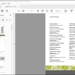 CLAAS Combines LEXION 780-620 LASER PILOT  AUTO PILOT steering valve Fitting Instructions Manual_DE_EN_FR_IT_ES_RU -  PDF DOWNLOAD