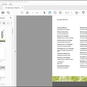 CLAAS Combines LEXION 780-740 3D sieve pan cleaning system Fitting Instructions Manual_DE_EN_FR_IT_ES_RU - PDF DOWNLOAD