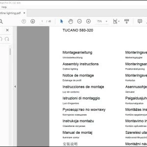 CLAAS Combines TUCANO 580-320 Outline lighting Assembly Instructions Manual_DE_EN_FR_IT_ES_RU - PDF DOWNLOAD