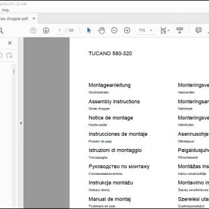 CLAAS Combines TUCANO 580-320 Straw chopper Assembly Instructions Manual_DE_EN_FR_IT_ES_RU - PDF DOWNLOAD