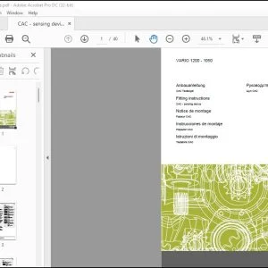 CLAAS Combines VARIO 1200 - 1050 CAC - sensing device Fitting Instructions _DE_EN_FR_ES_IT_RU - PDF DOWNLOAD