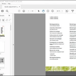 CLAAS Combines VARIO 529/533 VARIO 536/540 Quick-adjustment skids Fitting Instructions _DE_EN_FR_ES_IT - PDF DOWNLOAD