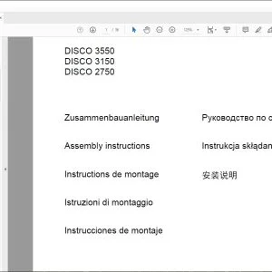 CLAAS DISCO 3550 DISCO 3150 DISCO 2750 Installation Manual PDF