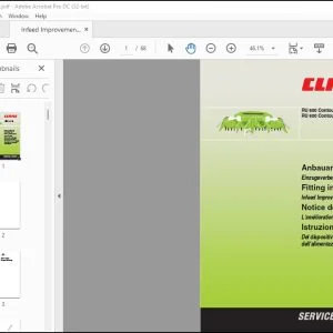 CLAAS Forage Harvesters RU 600 Contour Typ 661 600 Infeed Improvement Fitting instructions Manual_DE_EN_FR_IT  -  PDF DOWNLOAD