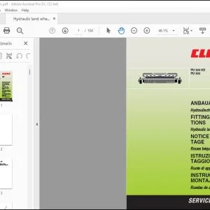 CLAAS Forage Haversters PU 300 HD PU 300 Hydraulic land wheels Fitting instructions Manual_DE_EN_FR_ES_IT - PDF DOWNLOAD
