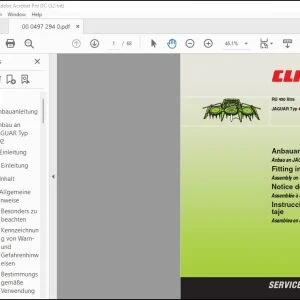 CLAAS Forage Haversters RU 450 Xtra JAGUAR Typ 493 Assembly instructions Manual_DE_EN_FR_ES -  PDF DOWNLOAD