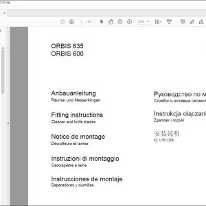 CLAAS Forage Havesters ORBIS 635 ORBIS 600 Cleaner and knife blades Fitting instructions Manual_DE_EN_FR_IT_ES - PDF DOWNLOAD