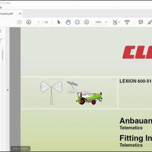 CLAAS LEXION 600-510 Telematics Fitting instructions Manual_DE_EN_FR_ES_IT_RU -  PDF DOWNLOAD