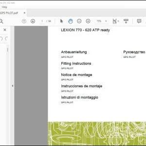 CLAAS LEXION 770 - 620 ATP ready PILOT Fitting instructions Manual_DE_EN_FR_ES_IT_RU  - PDF DOWNLOAD