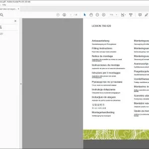 CLAAS LEXION 780-620 Feed rake conveyor dust extraction Fitting Instruction Manual - PDF DOWNLOAD