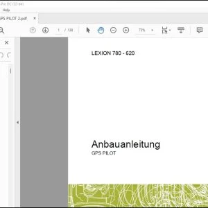 CLAAS LEXION 780 - 620 GPS PILOT Anbauanleitung  Fitting Instruction Manual_DE_EN_FR_ES_IT_RU - PDF DOWNLOAD