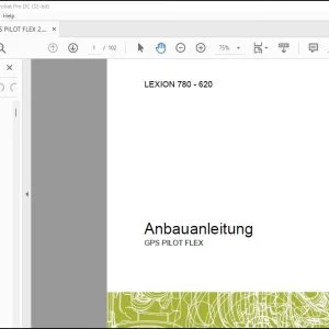 CLAAS LEXION 780 - 620 GPS PILOT Flex Anbauanleitung  Fitting Instruction Manual_DE_EN_FR_ES_IT_RU - PDF DOWNLOAD