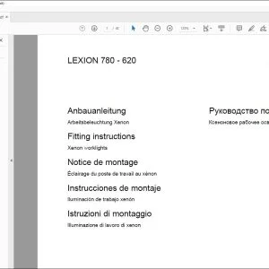 CLAAS LEXION 780 - 620 Xenon worklights Fitting instructions Manual_DE_EN_FR_ES_IT_RU - PDF DOWNLOAD