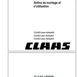 CLAAS LEXION Grain cutterbars CLAAS Laser Autopilot Fitting and Operating Instructions Manual_DE_EN_FR -  PDF DOWNLOAD