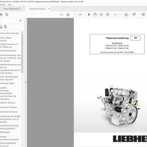 CLAAS Liebherr Dieselmotor D934 A7-04  D936 A7-04 D944 A7-04  D946 A7-04 Reparaturanleitung - PDF DOWNLOAD(German)