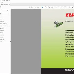 CLAAS Mower DISCO 9100 C AUTOSWATHER On-board hydraulics Fitting Instructions Manual_DE_EN_FR_IT_ES_RU - PDF DOWNLOAD