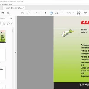 CLAAS Mowers DISCO 290 250 210 Swath deflector left Fitting instructions Manual_DE_EN_FR_ES_IT - PDF DOWNLOAD